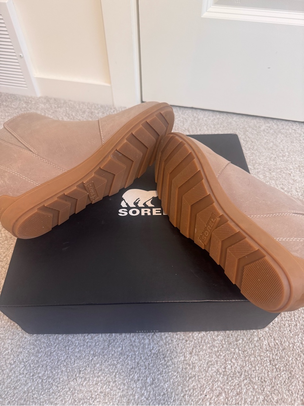 Sorel Women's Taupe Suede Chelsea Ankle Boots - Picture 3 of 5